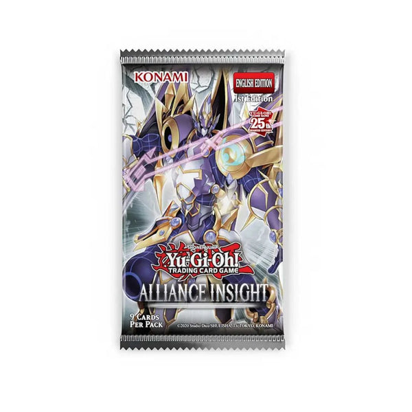 Yu-Gi-Oh! Alliance Insight booster pack front with set artwork